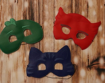 Masked PJ Heros Set of 3  ITH Embroidery File