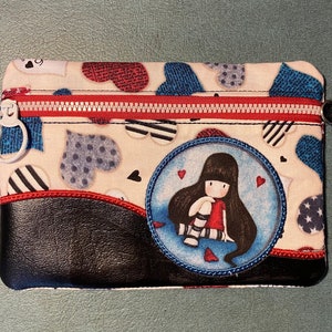 Circle Applique Zipper Pouch: ITH Machine Embroidery (Digital Download)