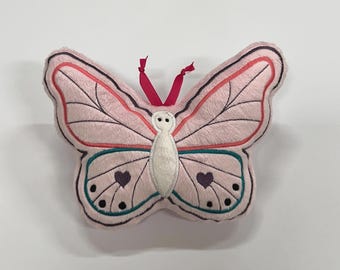Trixie Flutterfly Pillow, plushie, ITH Embroidery, Requires 5x7 OR a LARGER hoop