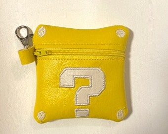 Question Game Block 4x4 & 5x7- ITH Machine Embroidery: Fully Lined Zipper Pouch
