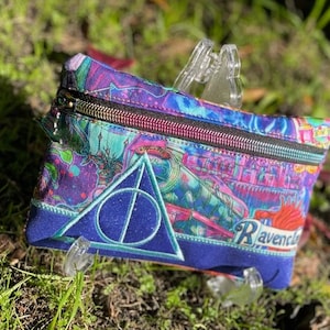 Always Deathly Hallows 5x7 Zipper Pouch, In the Hoop Embroidery file, Fully Lined, Potter Fan