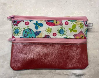 Double Zipper Pouch ITH Machine Embroidery Design (Digital Download)