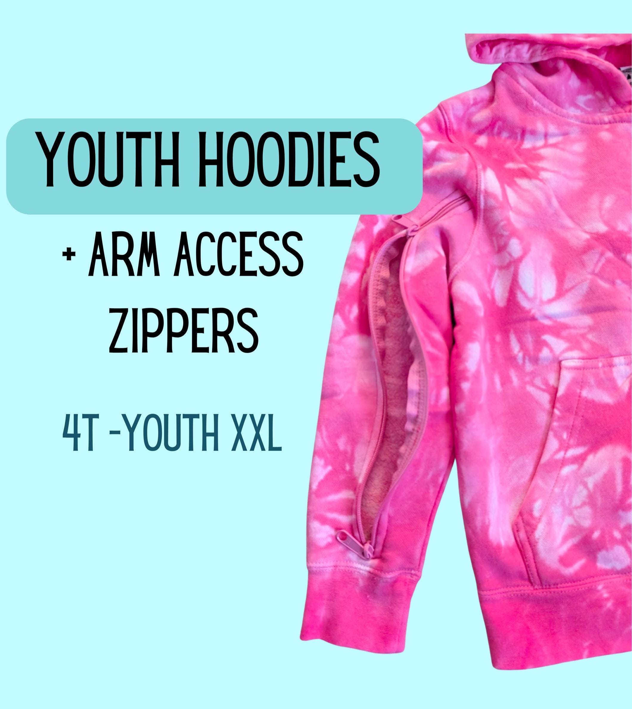 Youth IV Access Hoodies & sweatshirts: Zippered Sleeves, (4T, Youth XS-XXL)