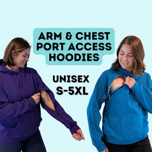 Arm & Chest Access Pullover Hoodies S-5XL Unisex sweatshirts with Chest and Sleeve Zippers
