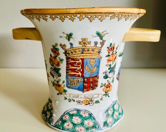 Amrmorial chinês porseleinen wijn pot vaas Yong Sheng Tang Zhi 1880-1910