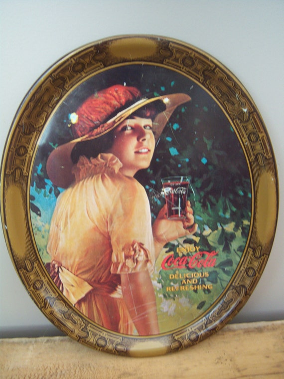 Vintage Chocolat Poulain Replica Victorian Girl Advertisement