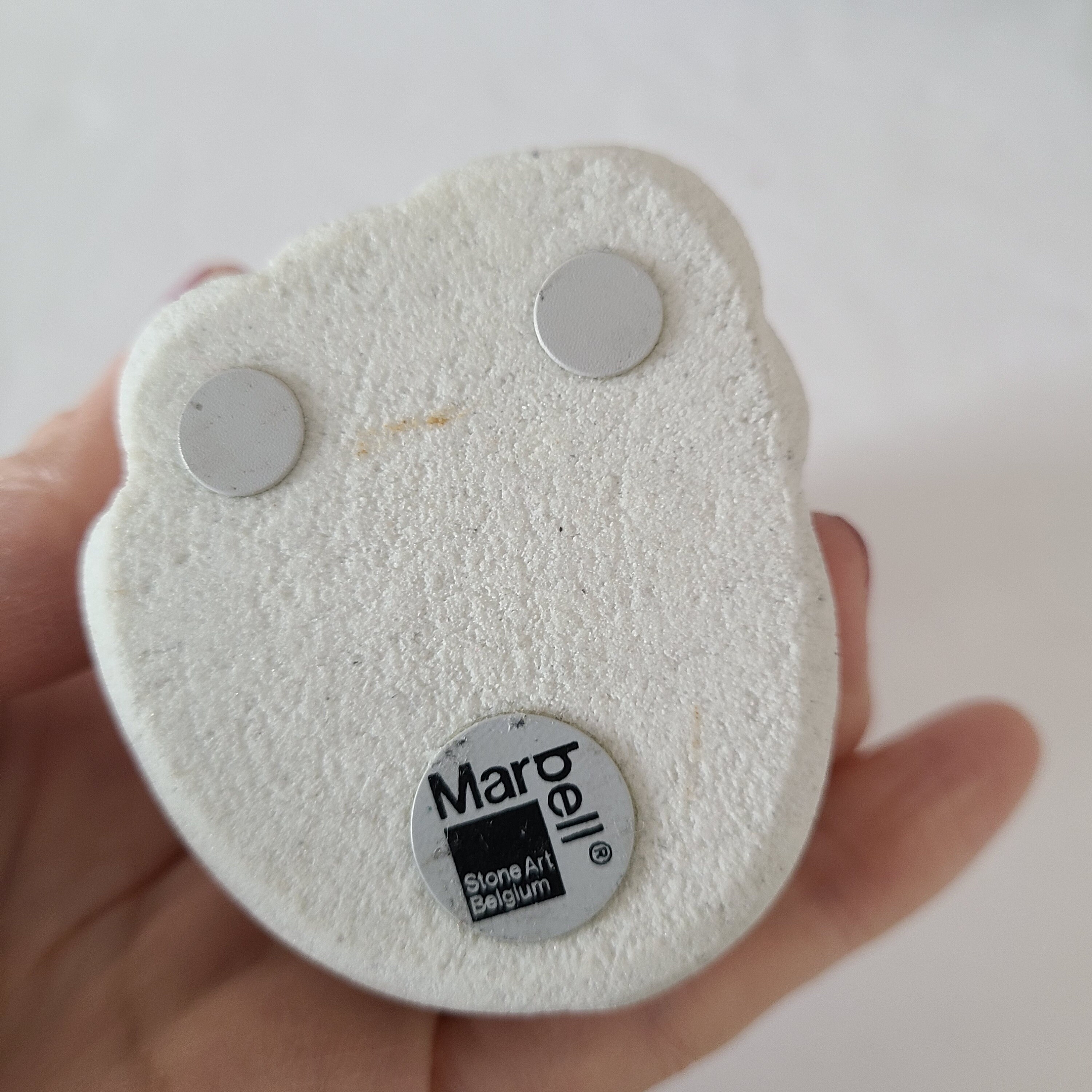 Marbell by Stone Art Belgium Figurine Dog and Baby Paper Etsy