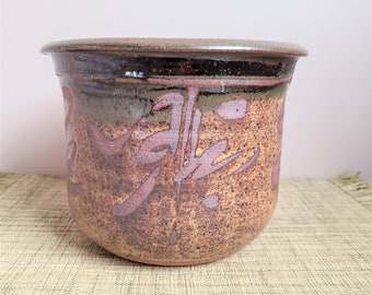 Ceramic Vintage Brown Planter/Pot from 1970s. Cover Pot. Home Decor