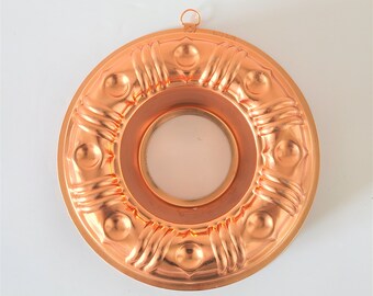 Vintage Copper Decorative Jello Dessert Mold. Kitchen Decor