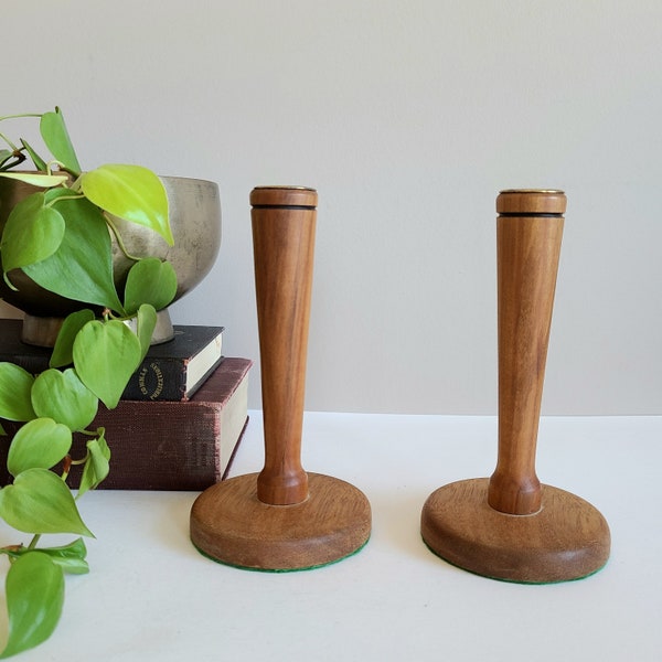 Teak Candle Holder Etsy