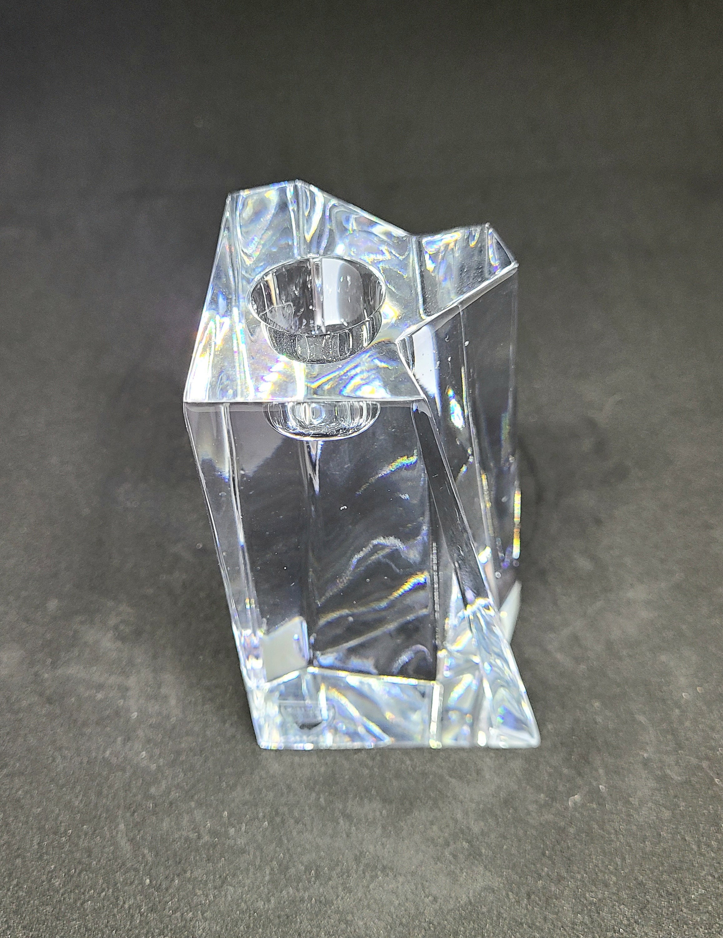 Orrefors Sweden Abstract Shape Clear Glass Crystal