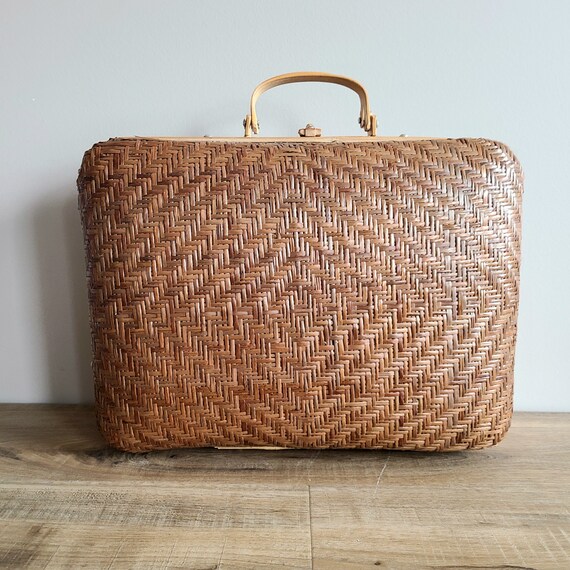 Wicker briefcase deals