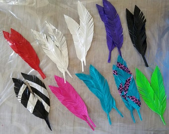 Duct tape feathers