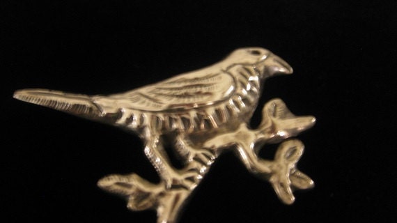 Vintage Mexican Silver Bird Brooch signed - image 3