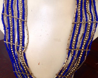 SALE Multi strand  Boho Necklace