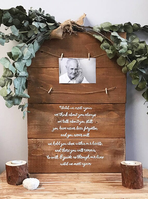 Rustic Wedding Sign Memory Board Etsy