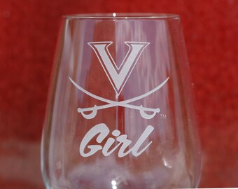 UVA Stemmed Wine Glass
