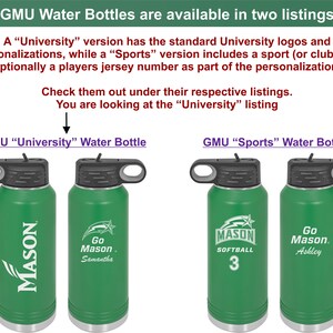 GMU University Water Bottle image 2