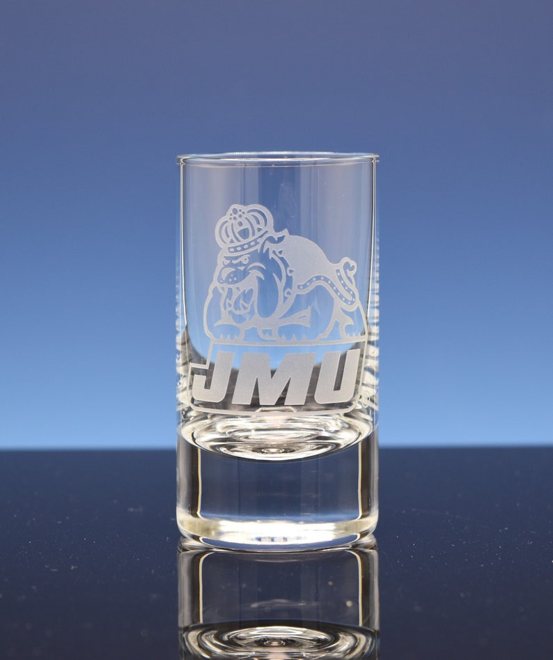 JMU Shot Glass JMU Duke Dog