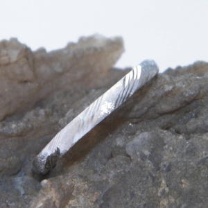 Hand Made.925 Sterling Silver Wedding Band Ring Satin and Diamond Cut Finish- Size 7.75