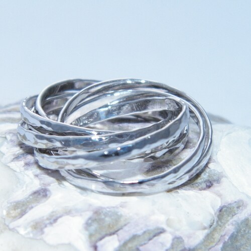 Hand Made in USA 925 Sterling Silver Interlocking Seven - Etsy