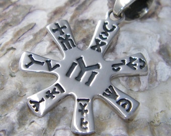NEW Handmade 925 Sterling Silver Rosette From Pliska Pendant IYI Tangra Dullo