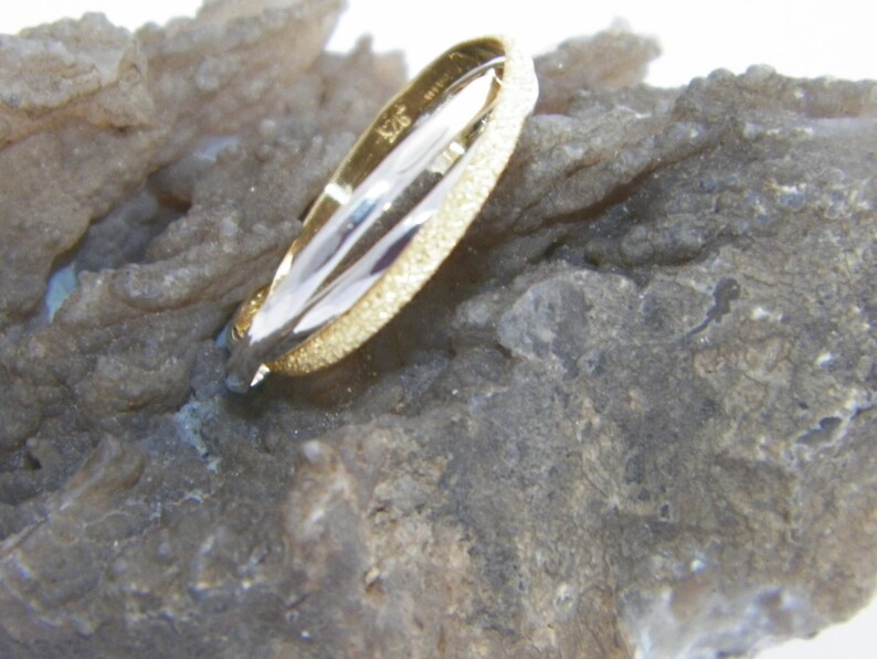 Sterling Silver Interlocking Triple Band Rolling Ring Trinity Russian Wedding-Custom size