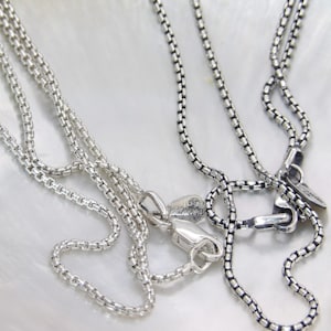 Handcrafted Solid.925 Sterling Silver Venetian Box Inka Chain 1.6mm-Custom length