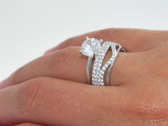 Sterling Silver Celtic Knot Solitaire Ring With CZ Birthstone - Personalized Birthstone, 4.4mm Band