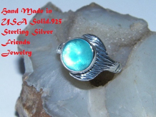 Buy Sterling Silver Mako mermaids show Ring Mako Aqua size 7 Online at  desertcartEGYPT