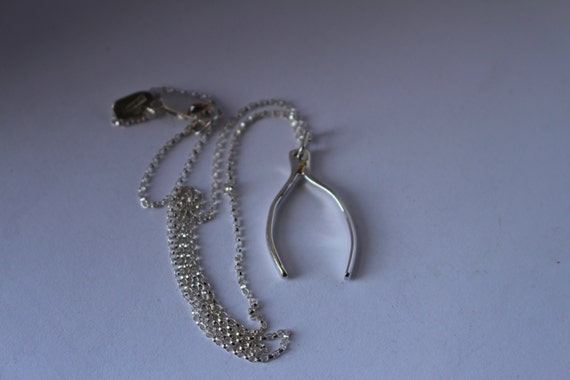 Ciondolo Portafortuna Forcella In Argento Sterling 925 - Charm Wishbone - 3