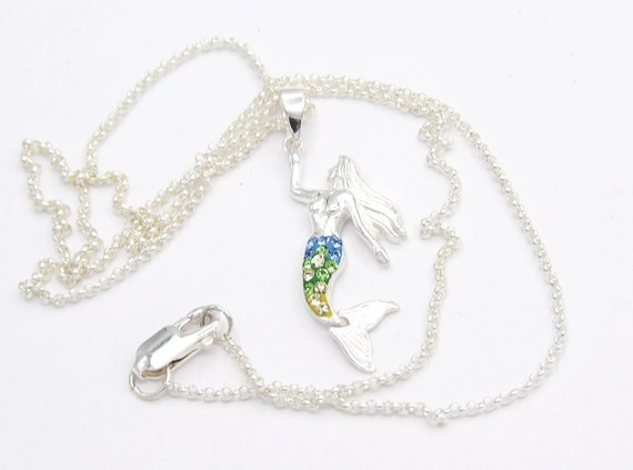 Collar Sirena De Plata Ley 925 Oferta Dorado | Meses Sin Interés