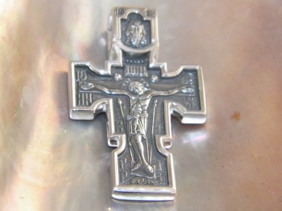 Croce ortodossa in argento dorato, XVIII secolo