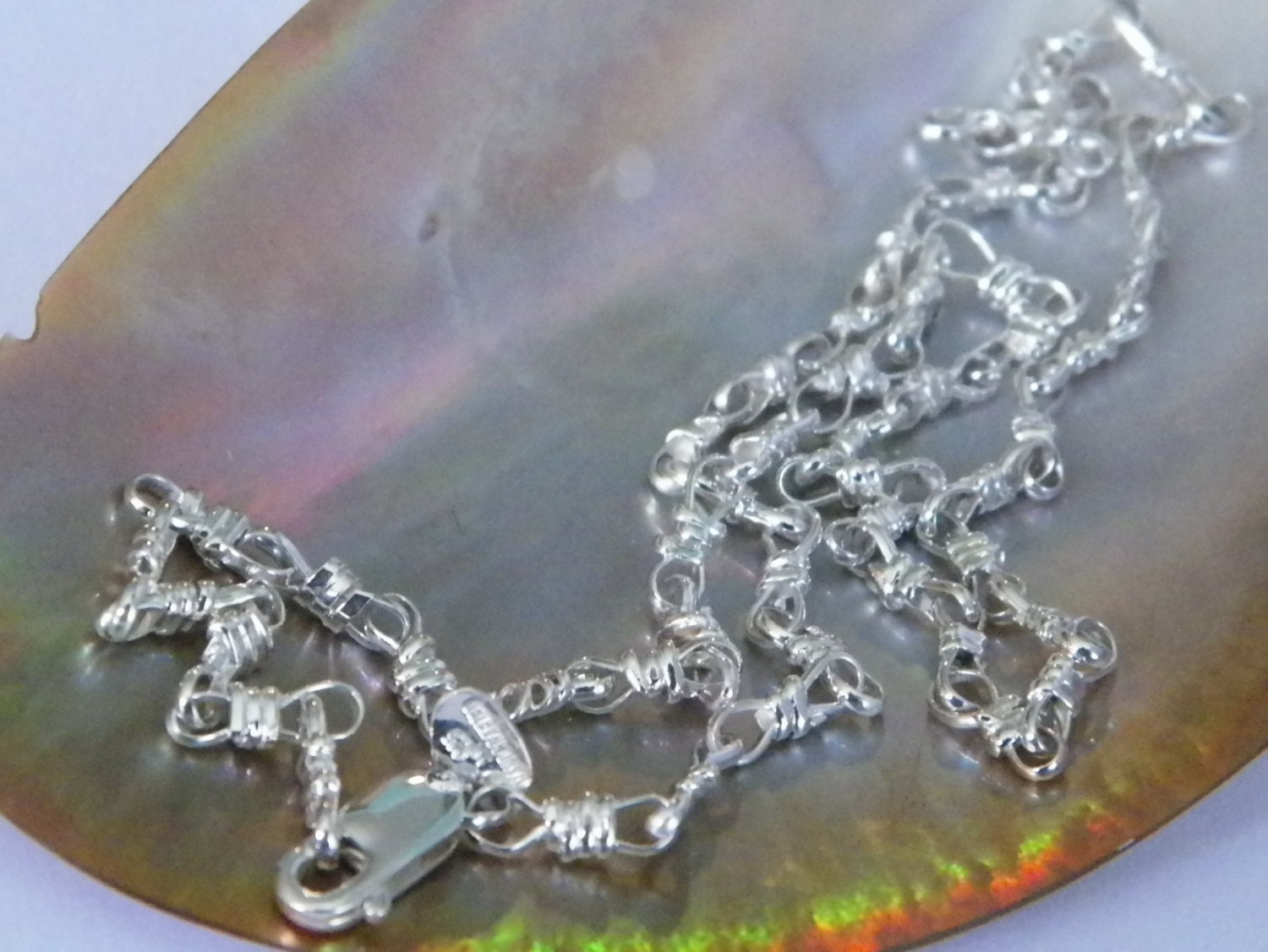 Silver 925 Pray Hand ＆Old school Chain Real 925 sterling silver hand pray Chain