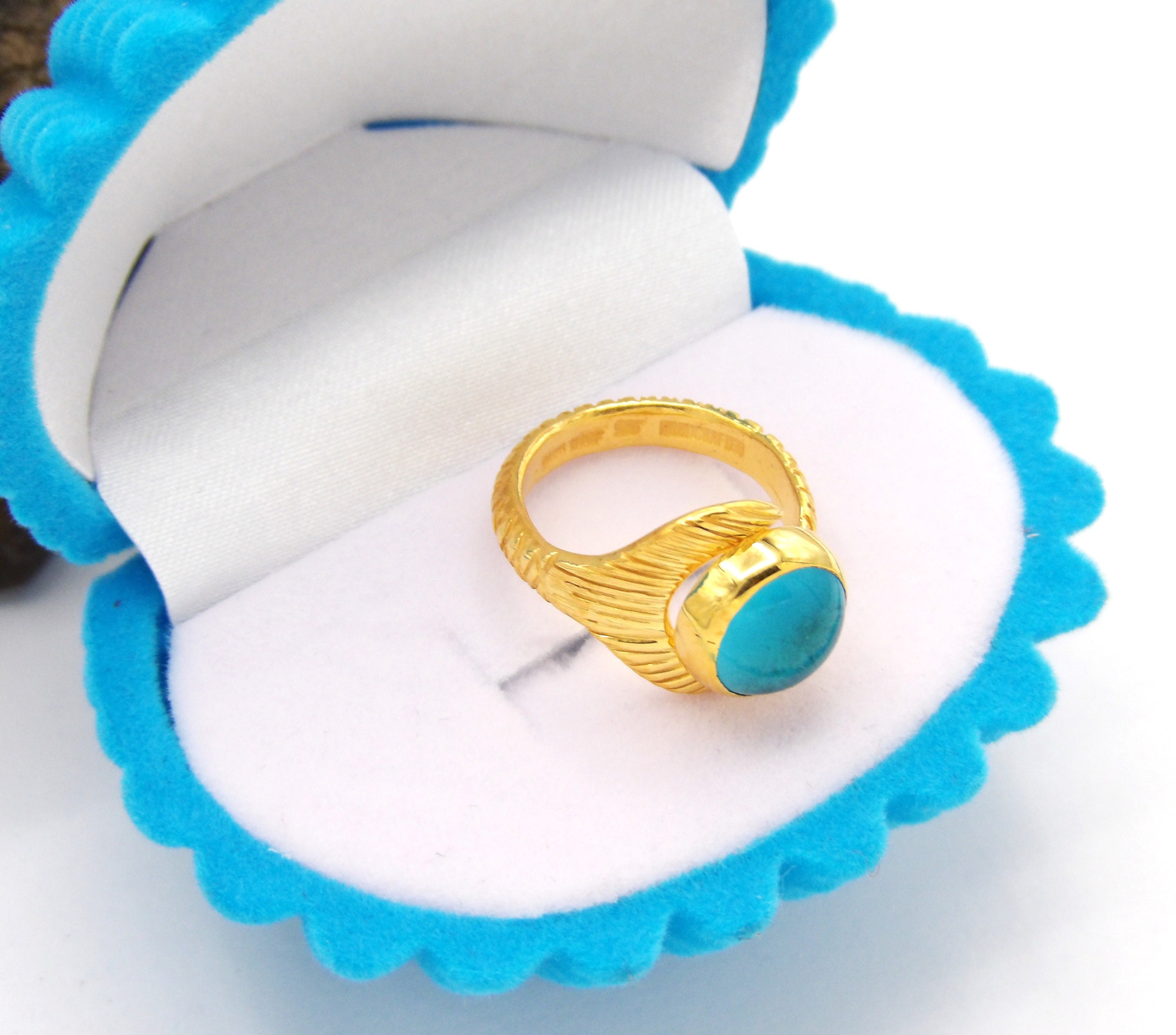 Ocean babe シェルリング H2O Moon Ring 925 Sterling Silver FREE Shell Box Hand Made