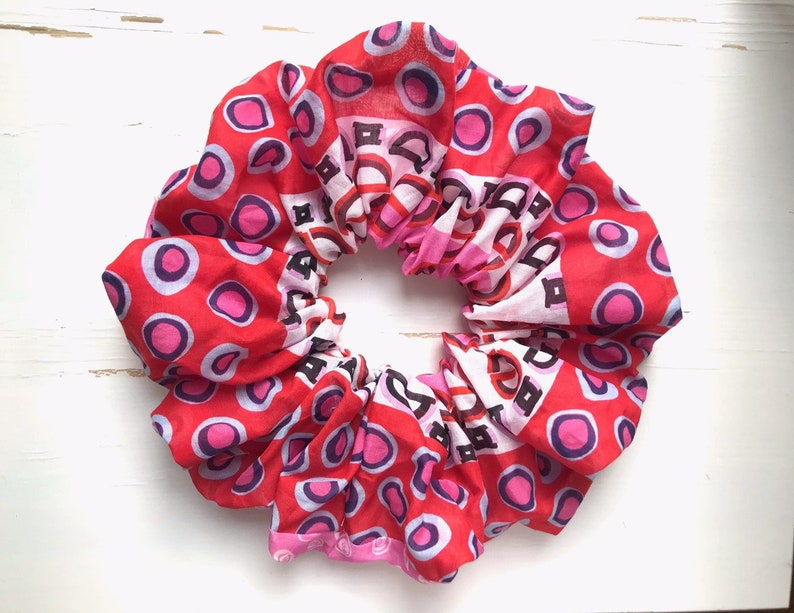 XXL Scrunchie,Giant Scrunchie,XL Scrunchie,Rose Scrunchie,pink Scrunchie,Hair Tie,Hair Accessory,Elastic Hair Tie,Hair accessories,