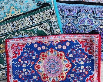Handmade Turkish Coin Purses (3 pack) | Zipper Pouch | Small Makeup Pouch | Giftable Artisan Wallets