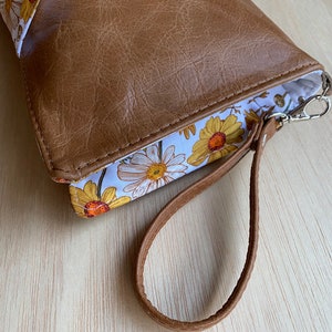 Leather Nappy Wallet, Diaper Clutch The best new baby or baby shower present. image 4