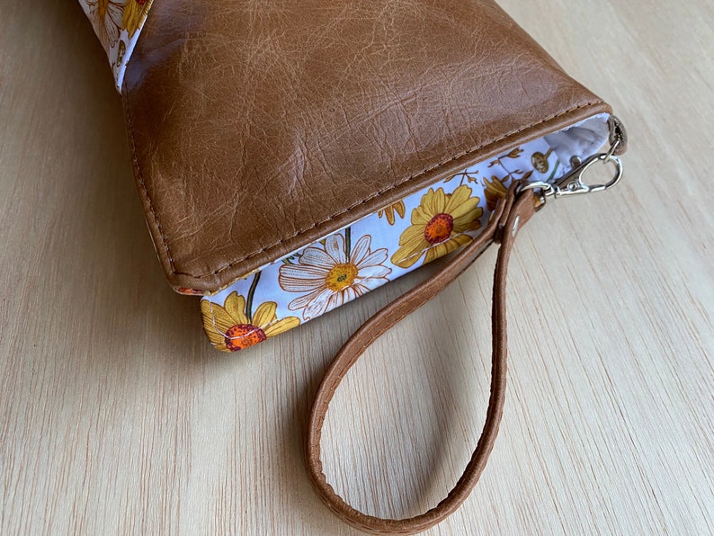 Leather Nappy Wallet, Diaper Clutch The best new baby or baby shower present. image 4