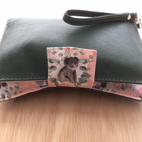 De Deluxe luier portemonnee/luier Clutch-de handgemaakte lederen luier portemonnee met het allemaal!