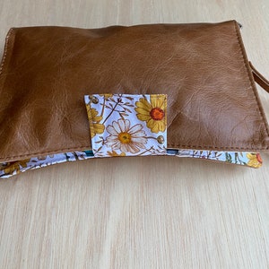 Leather Nappy Wallet, Diaper Clutch The best new baby or baby shower present. image 1