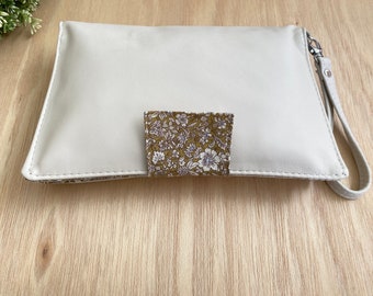 Leather Nappy Wallet, Diaper Clutch  - The best new baby or baby shower present.