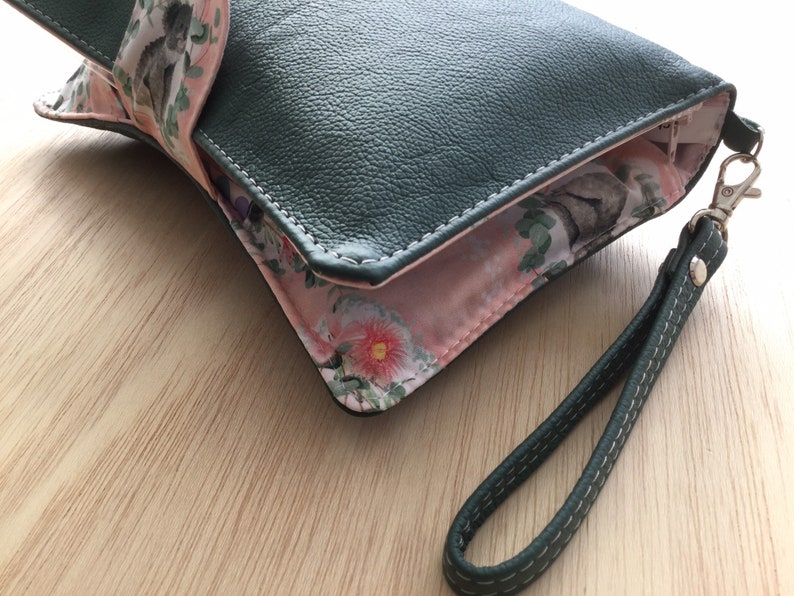 The Deluxe Nappy WalletDiaper Clutch The handmade Leather Nappy Wallet with it all!