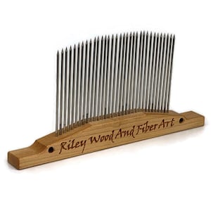 6” Hackle Single Row Fine Tooth - Fiber Tool