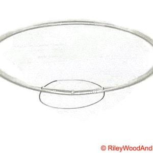 a piece of clear drive band material. it is joined and has a circle indicating where the join is.