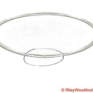 a piece of clear drive band material. it is joined and has a circle indicating where the join is.