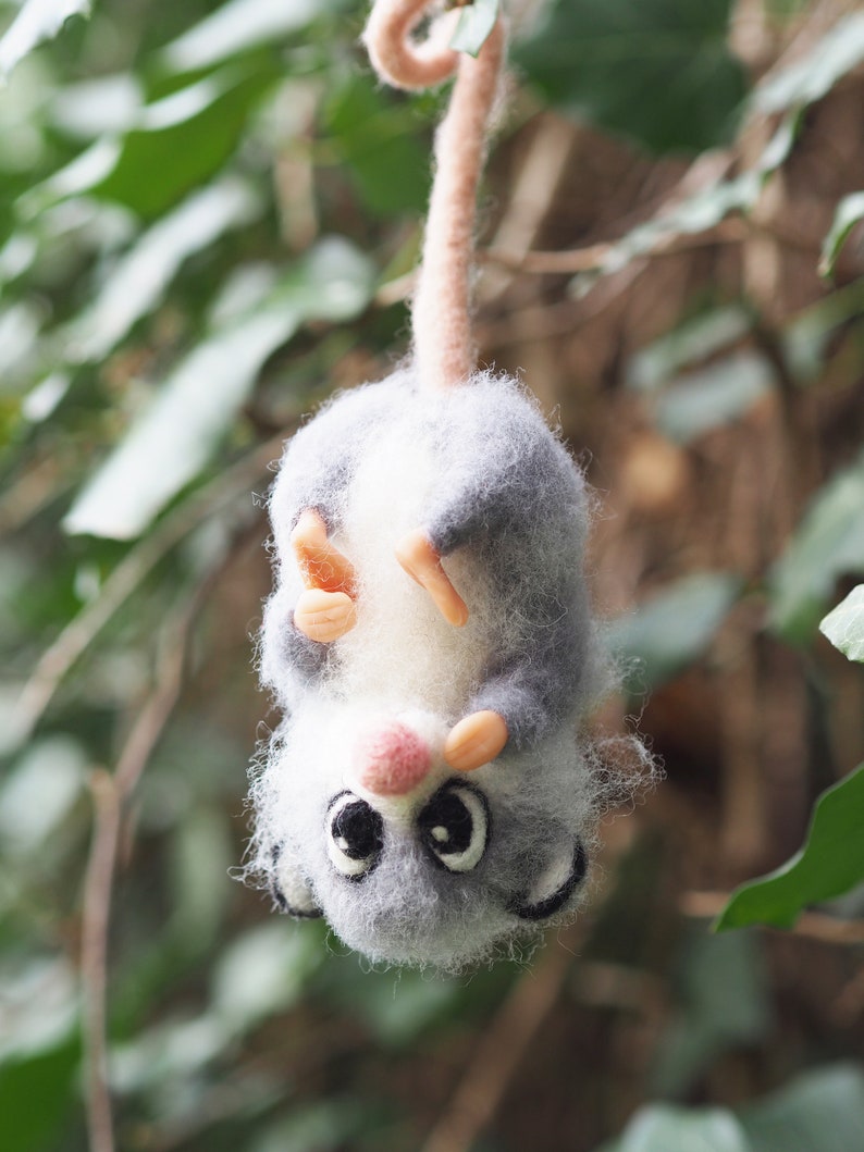 real stuffed opossum