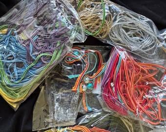 Soutache Making_Job lot_Includes cords, needles, beads, crystals, felted sheets, thread and boxes