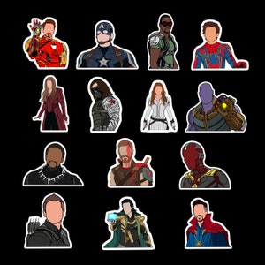 marvel sticker etsy