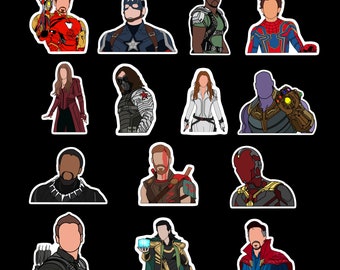 marvel stickers etsy